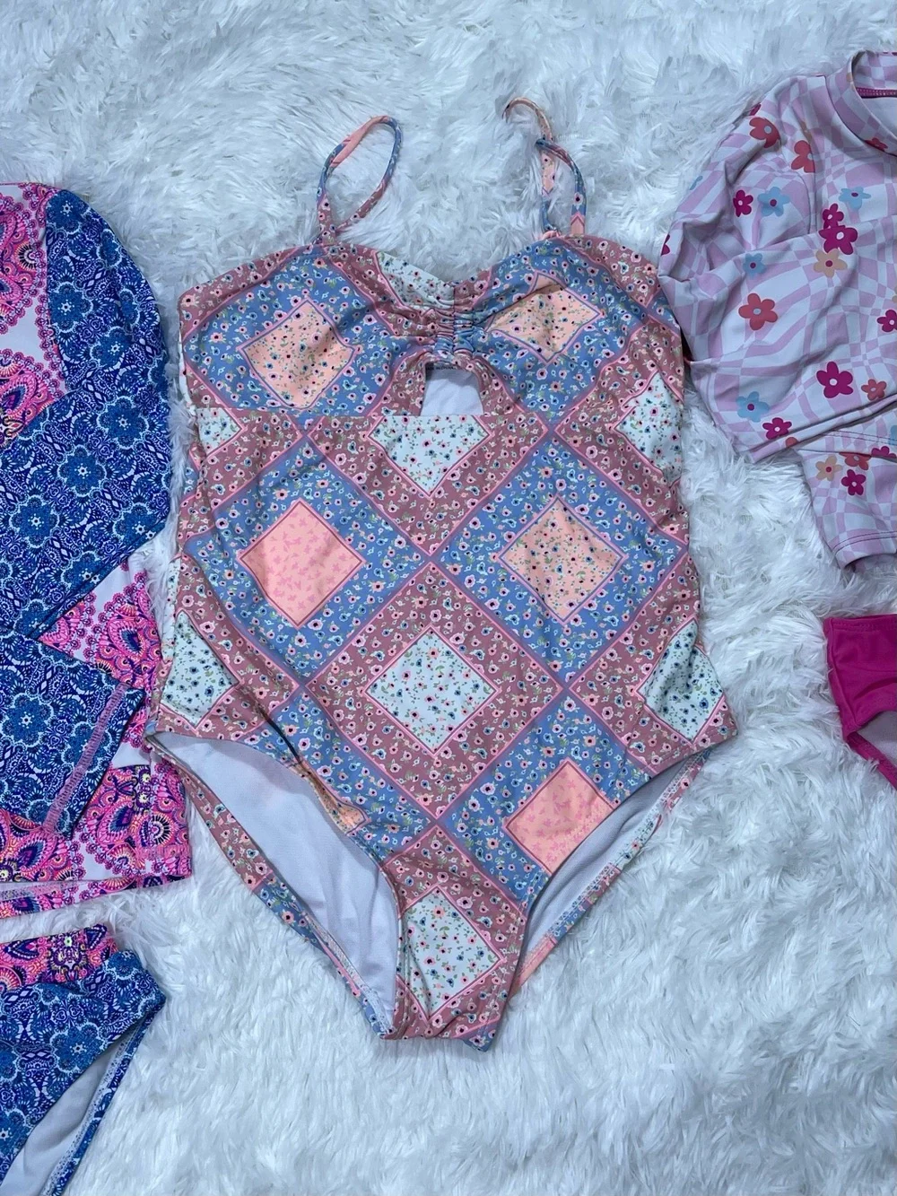 Various floral swimsuits